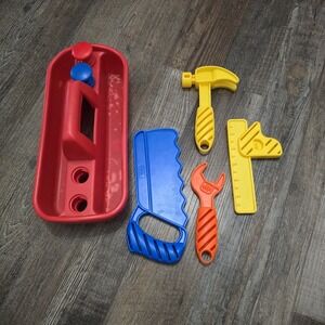 Vintage Little Tikes Tool Box Pretend Play Carry Along Construction Building